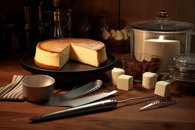 cheesecake voor de oven professionele reclame food fotografie