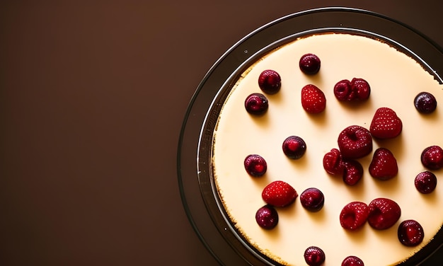 Cheesecake with cherry