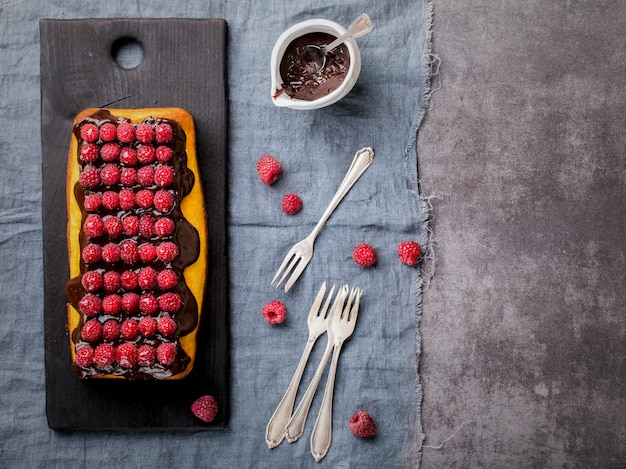 Cheesecake with raspberry