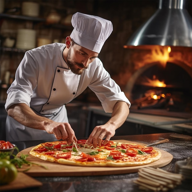 Cheesey Pizza op de tafel heerlijke pizza