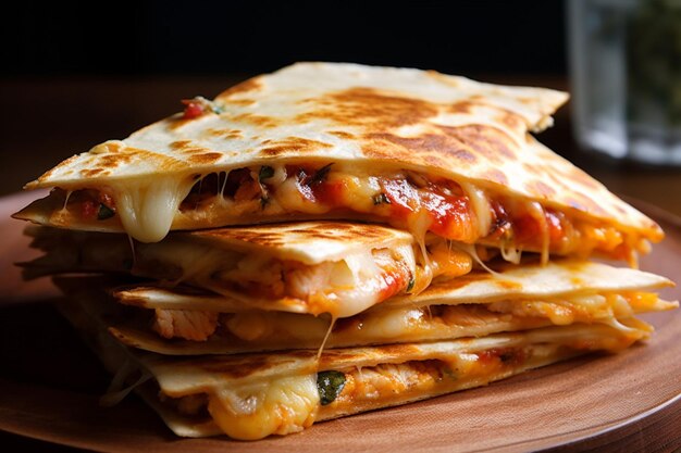 A cheesy quesadilla