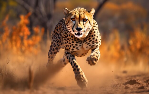 Cheetah in action