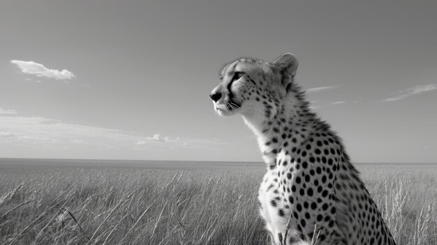 Photo cheetah animal background in high resolution image