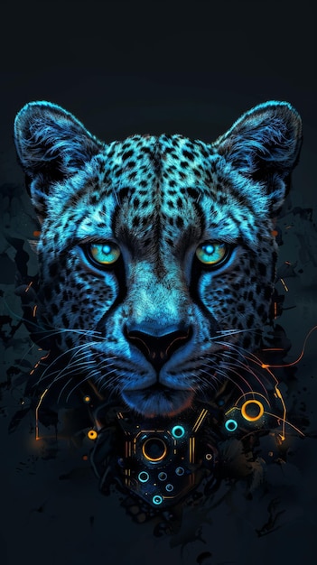 Cheetah animal background in high resolution image