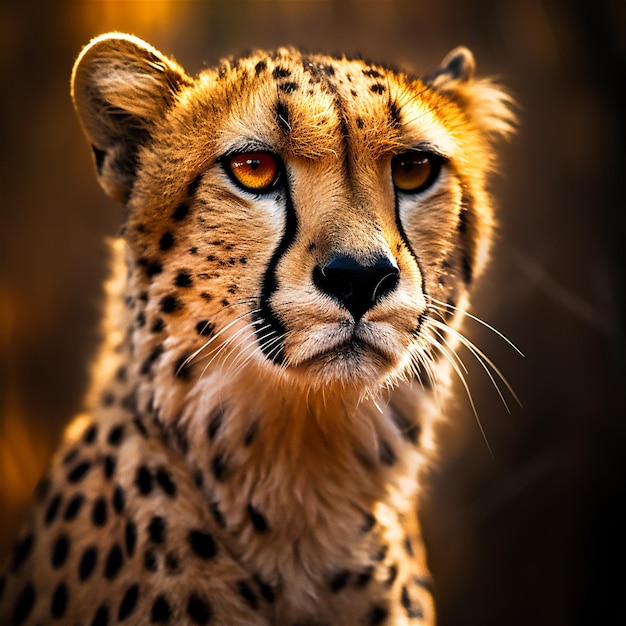 Cheetah close up