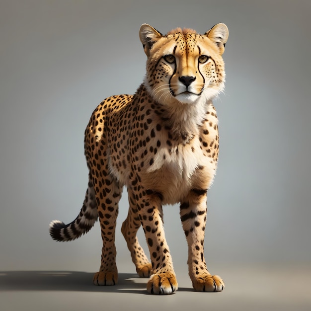 Cheetah illustration AI Generative
