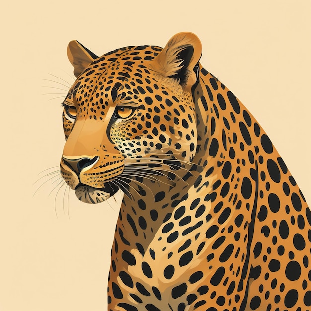 Photo cheetah illustration