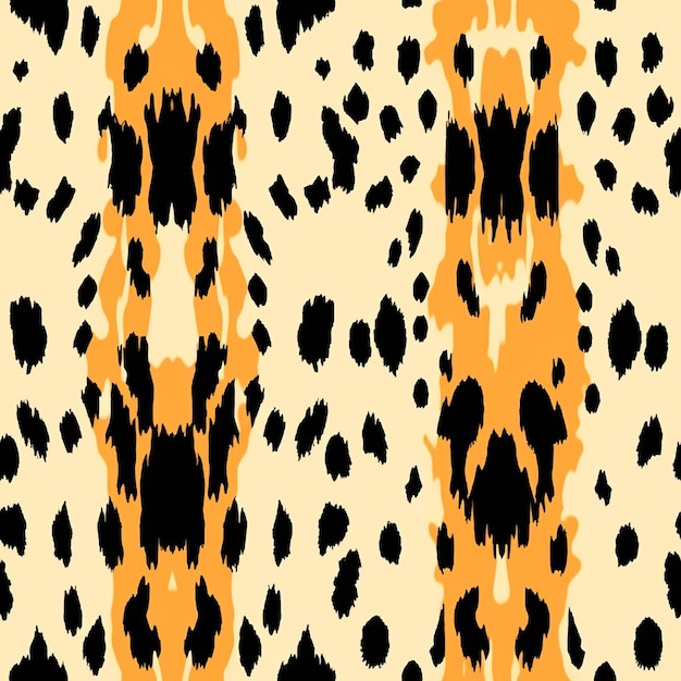 Photo cheetah print symmetrical ikat pattern high resolution