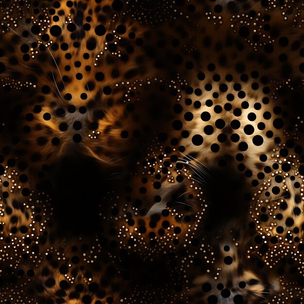 Photo cheetah spots seamless pattern