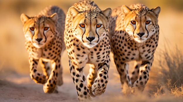 cheetahs leopards running