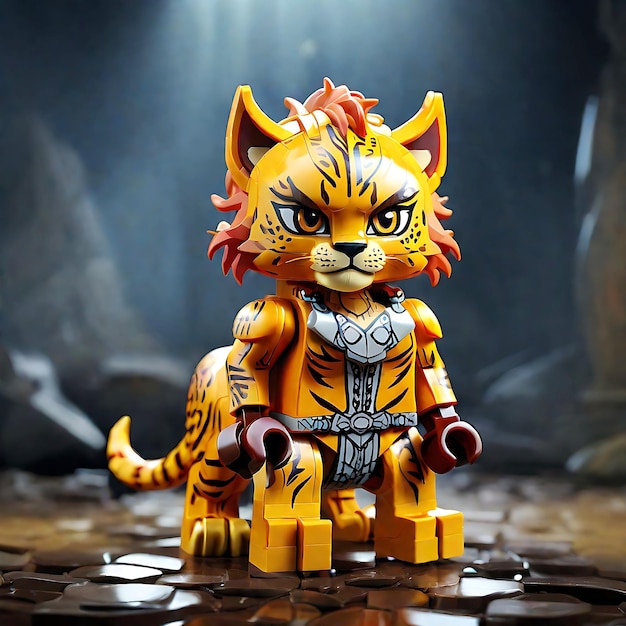 Cheetara in Lego stijl Thunder Cat cartoon personage