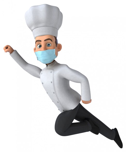 Photo chef animation with a mask