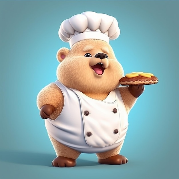 chef bear cartoon