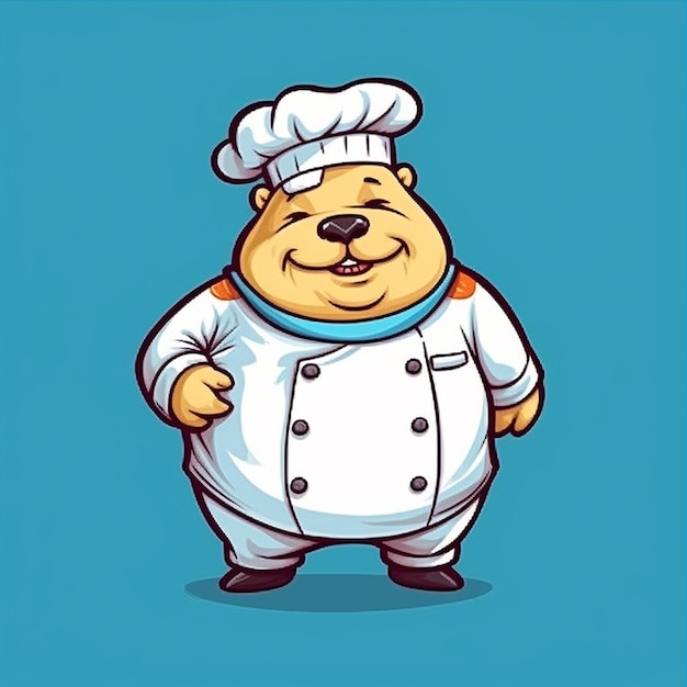 chef bear cartoon
