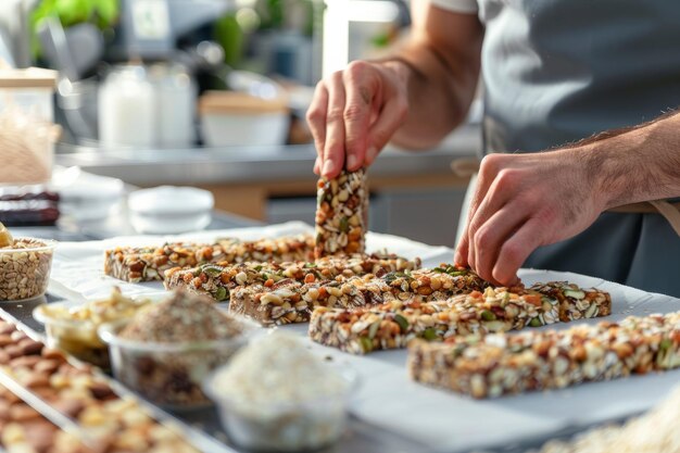 Chef Crafting Gourmet Nut Bars