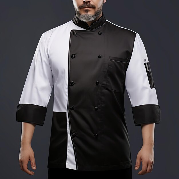 Chef jacket mockup chef uniform chef jacket