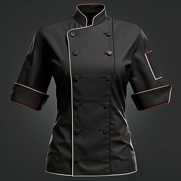 Photo chef jacket mockup chef uniform chef jacket