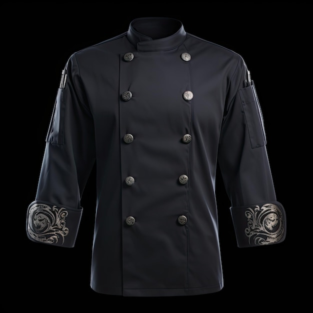 Photo chef jacket mockup chef uniform chef jacket