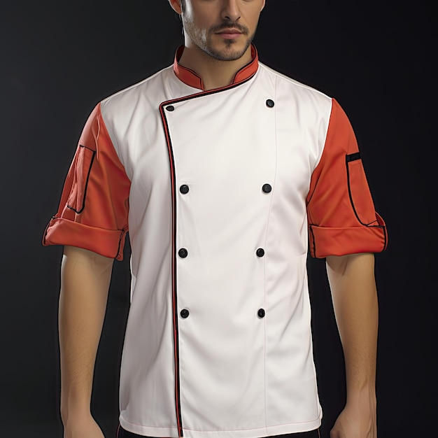 Foto chef jas mock-up chef uniform chef jas