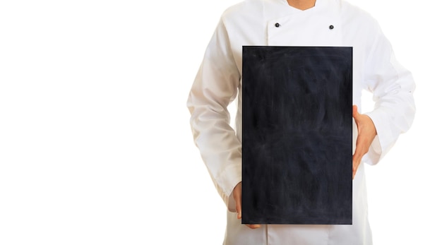 Chef-kok geïsoleerd op een witte achtergrond