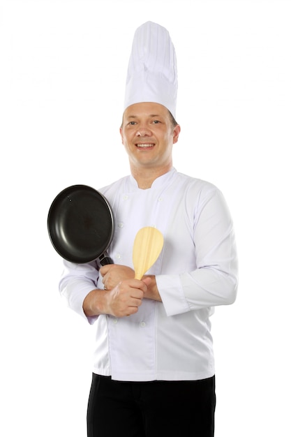 Chef-kok glimlachen