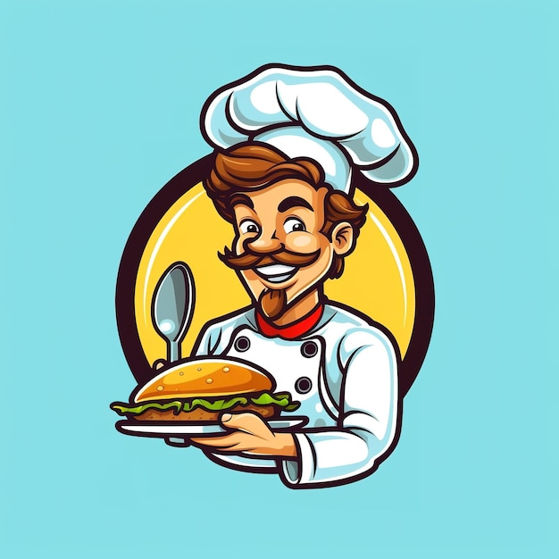 chef-kok logo ontwerp
