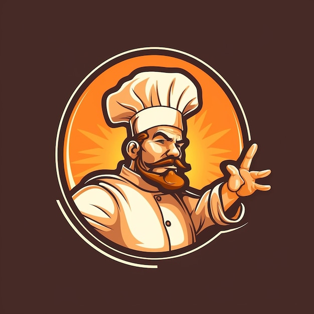 chef-kok logo ontwerp