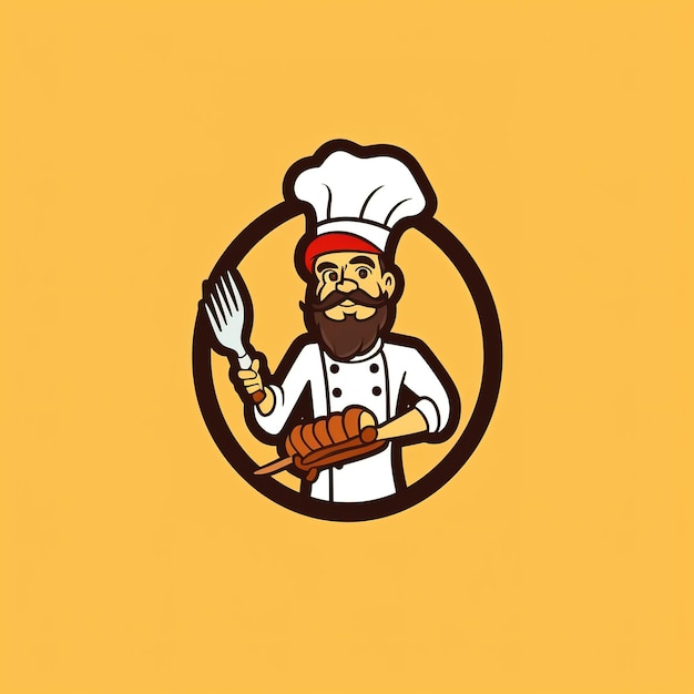 Foto chef-kok logo ontwerp
