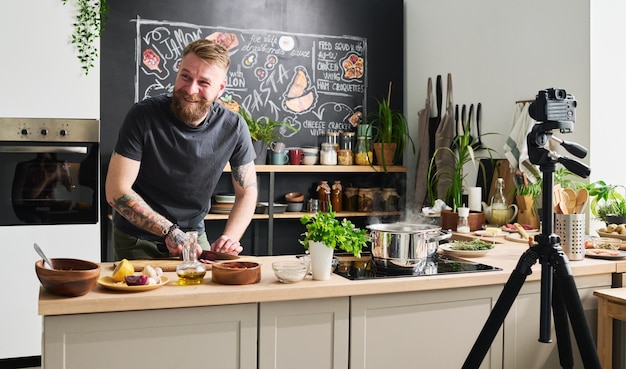 Chef Koken Maaltijd Voor Voedsel Blog