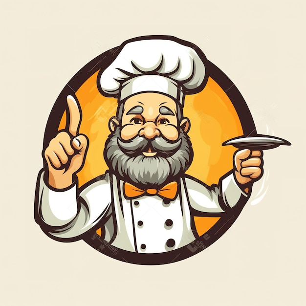 Foto design del logo dello chef