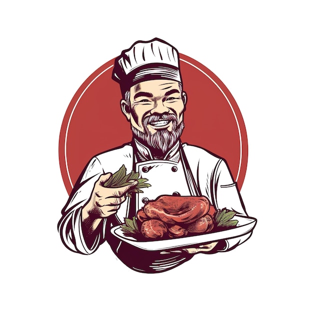 Foto design del logo dello chef