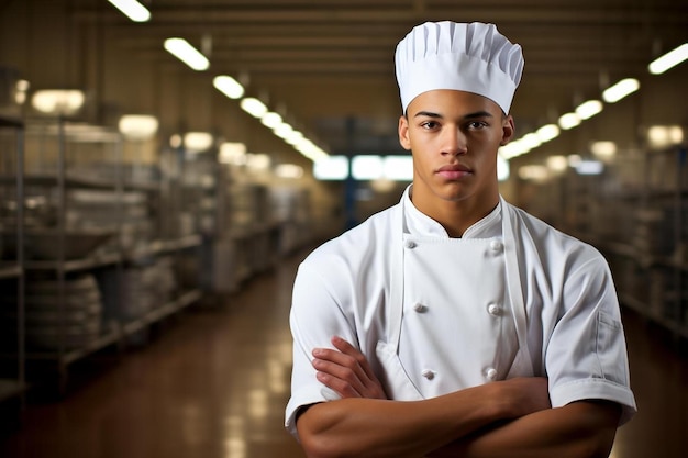 Chef male Asian Young adult Confident pose