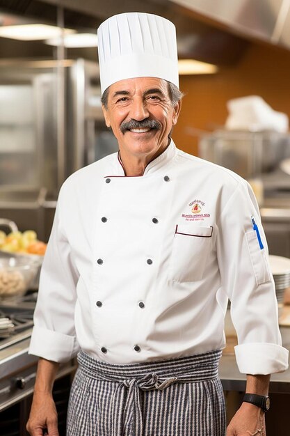 Chef male HispanicLatino Middle aged Confident pose