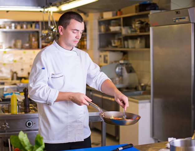 The Chef prepares food