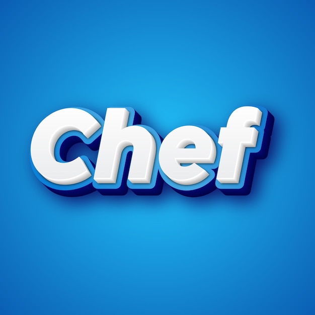 Chef Text effect Gold JPG attractive background card photo