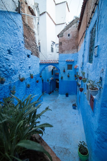 Chefchaouen city buildings