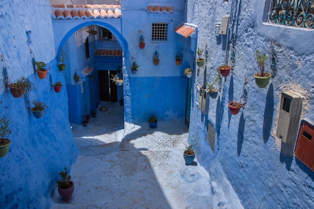 Edifici della città di chefchaouen