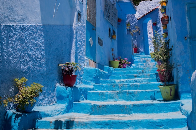 Chefchaouen city buildings