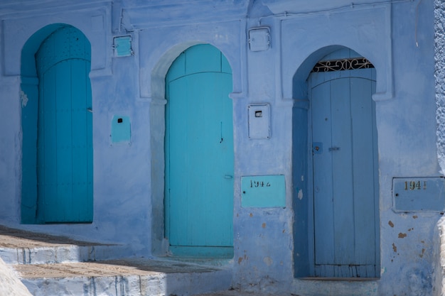 Chefchaouen door architecture