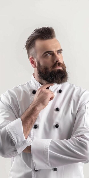 Chefs Confident Look Thoughtful and Professional Pose