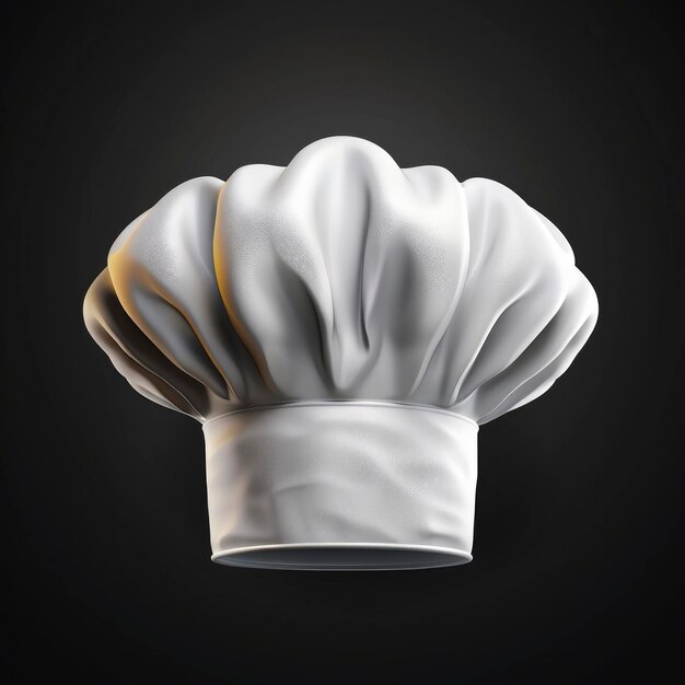 Photo chefs hat isolated on a black background