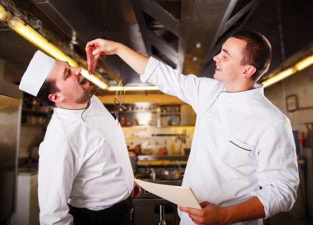 Chefs have fun