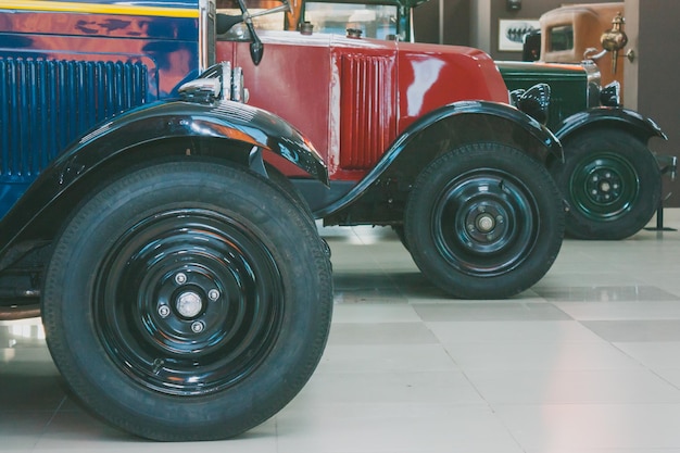 Chelyabinsk, Russia - March 10, 2016: Museum of classic retro cars of the early XX century