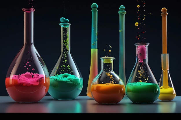 Chemical Equilibrium Exploration Animated Digital Art