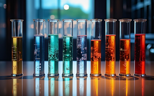 Chemical Experiments in Glass Test Tubes