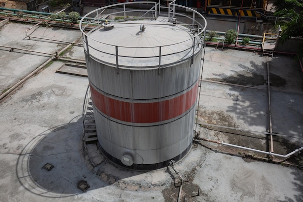 Chemical industry with fuel storage tank