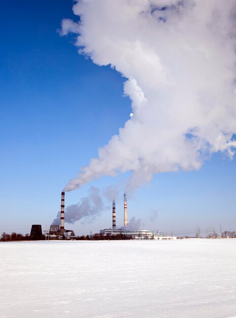 Chemical plant winter season