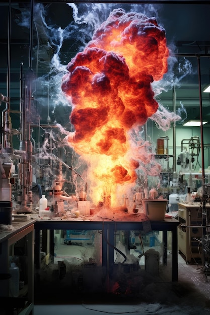 Chemical reaction creates unexpected explosion in lab