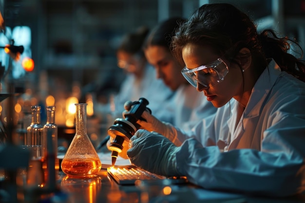 Photo chemical scientists in a laboratory