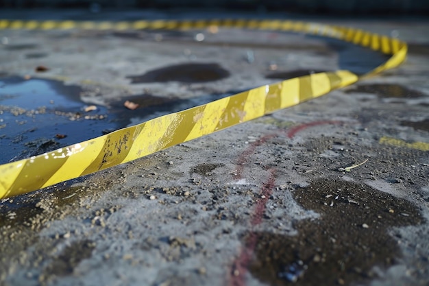 Chemical spill barrier tape for area closure and cleanup procedures